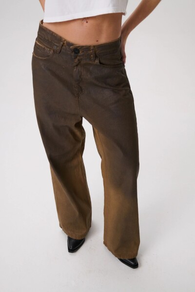 Jean Baggy Wolf Marron