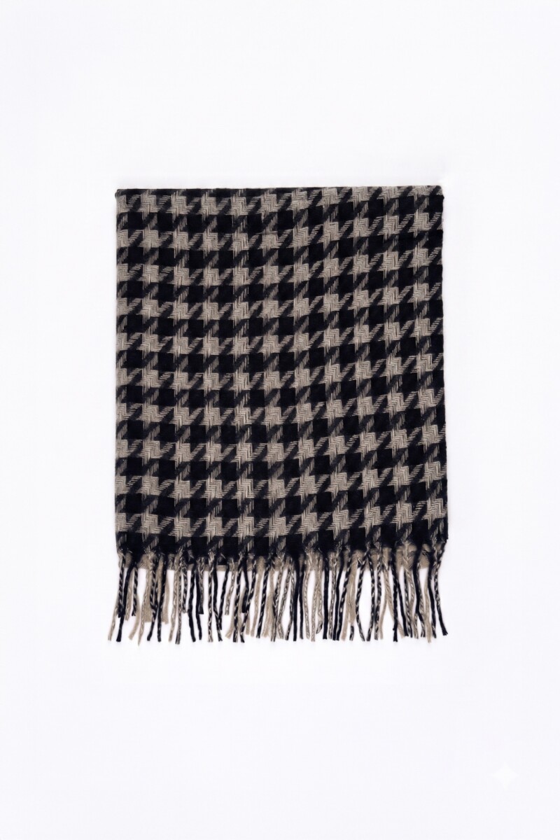 Bufanda pied de poule - Gris 