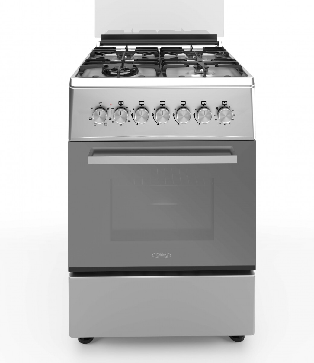 Cocina combinada Dikler 4H D-20 inox. 