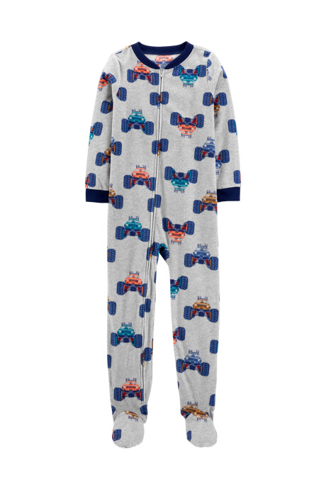 Pijama de una pieza de algodón con pie 0