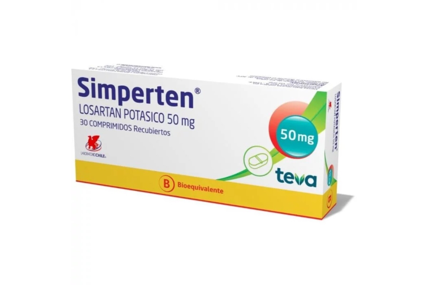 SIMPERTEN 50 MG. CJ X 30 COMP 