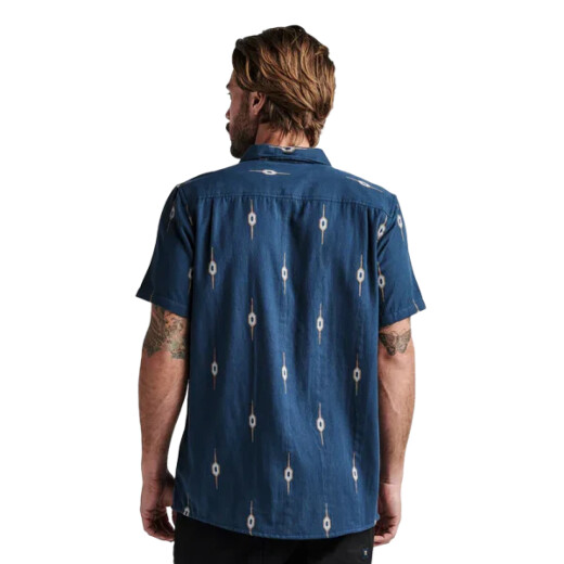 Camisa Roark Journey Ss Woven - Azul Camisa Roark Journey Ss Woven - Azul