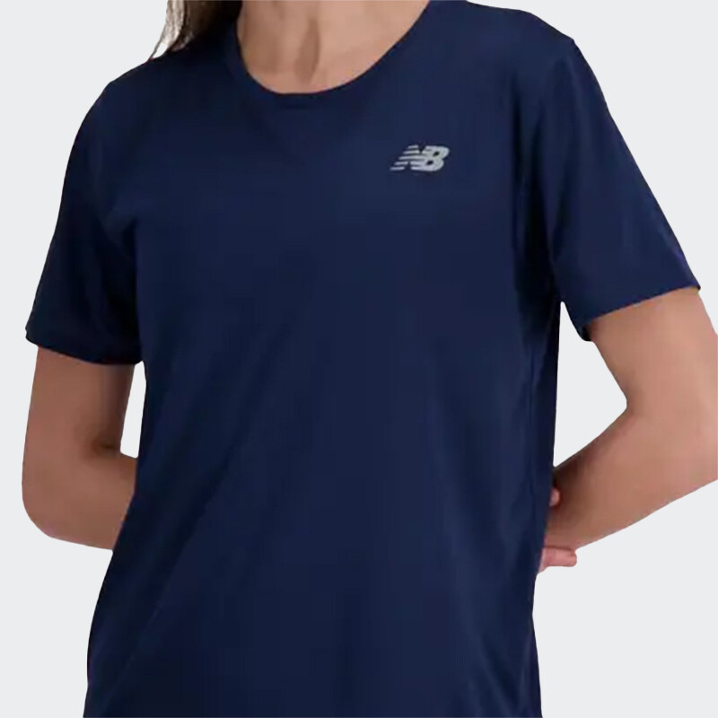 Remera New Balance Short Sleeve Azul