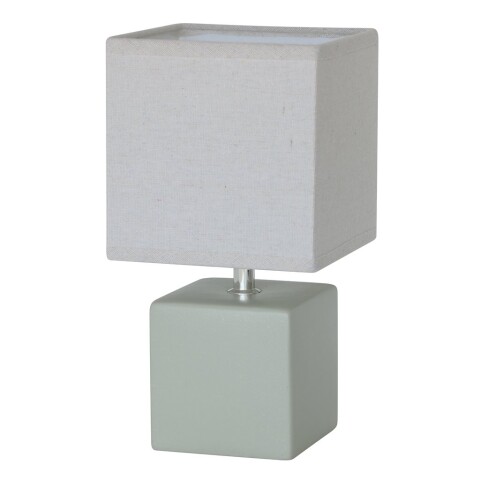 LAMPARA DE MESA CERAMICA D15x30CM GRIS LAMPARA DE MESA CERAMICA D15x30CM GRIS