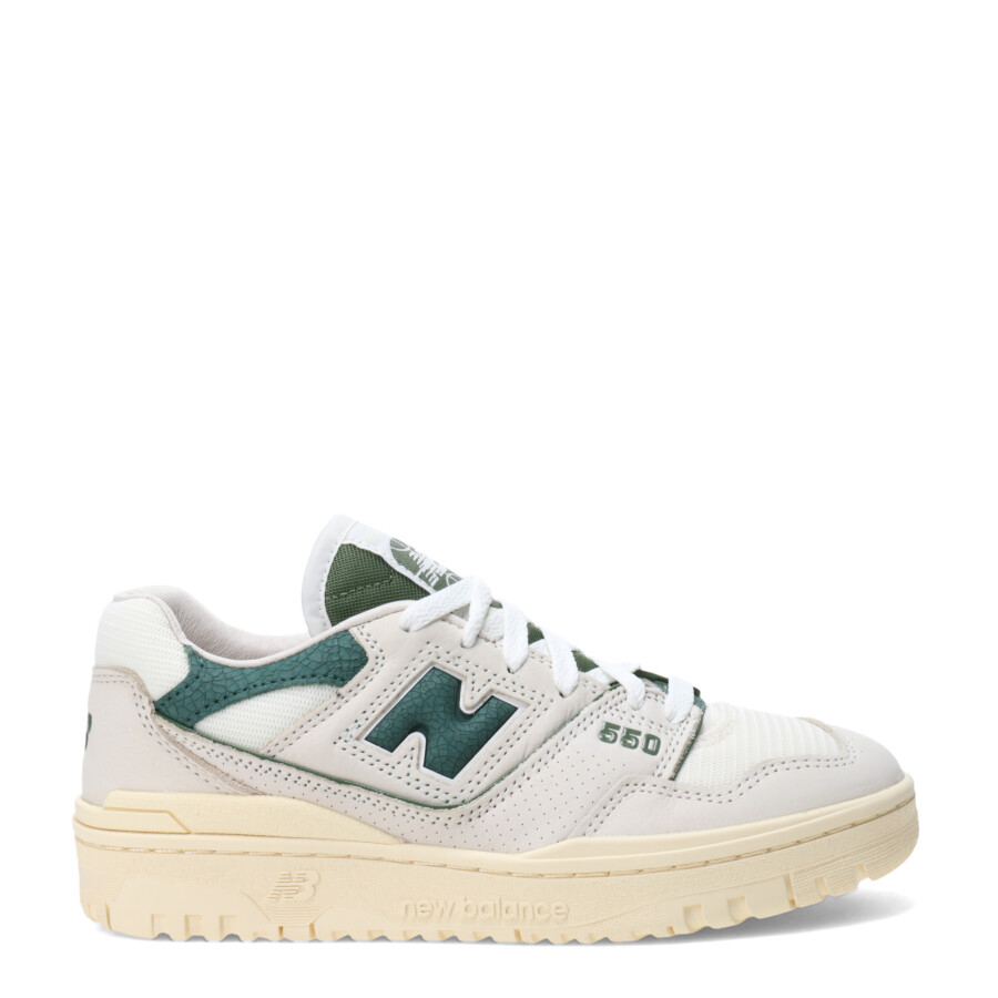 Championes Unisex New Balance 550 Urbano Court Beige - Verde