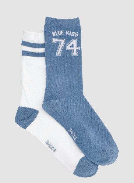 Medias de algodón. en pack de 2 en variedad de diseños. Variante 38