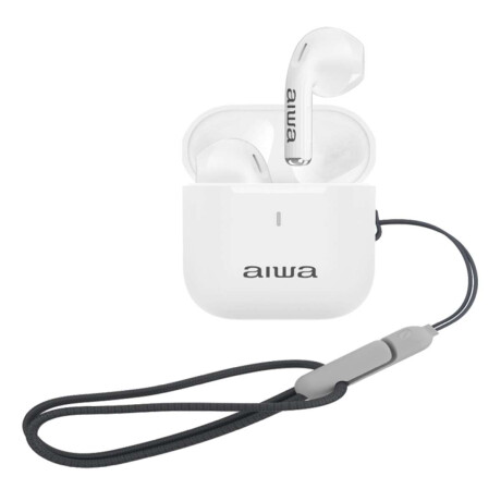Auriculares TWS Waterpoof IPX4 AIWA In Ear Bluetooth 5.4 con Micrófono IPX4 y Control Táctil Blancos | AWTWSG100