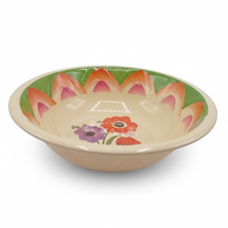 BOWL DE MELAMINA FLORAL 9´´ BOWL DE MELAMINA FLORAL 9´´