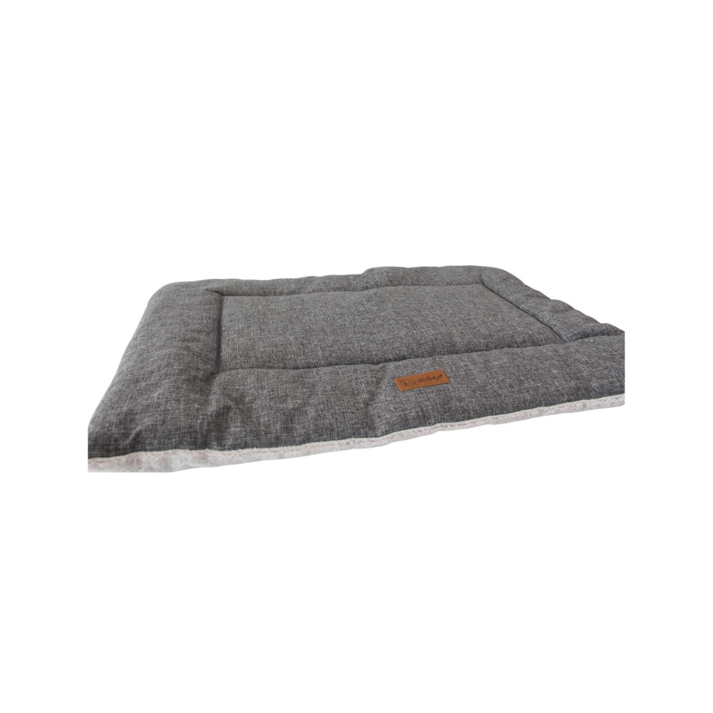 SOFT PET MATTRESS LARGE VR01 GREYWHITE PLUSH SOFT PET MATTRESS LARGE VR01 GREYWHITE PLUSH