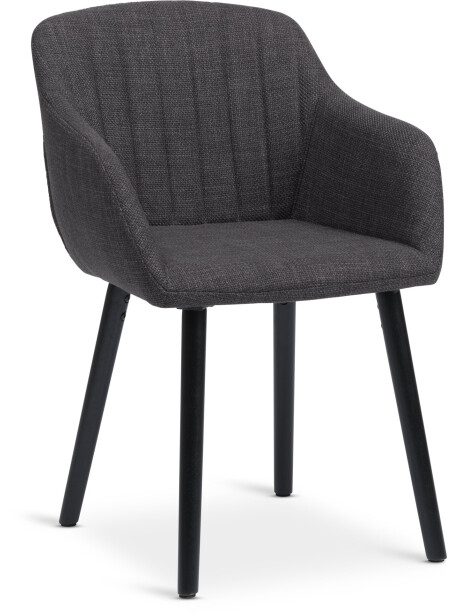 Silla de comedor ADSLEV tela gris antracita Silla de comedor ADSLEV tela gris antracita
