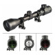 Mira telescópica rifle chumbera 3-9x50 retícula iluminada NEGRO