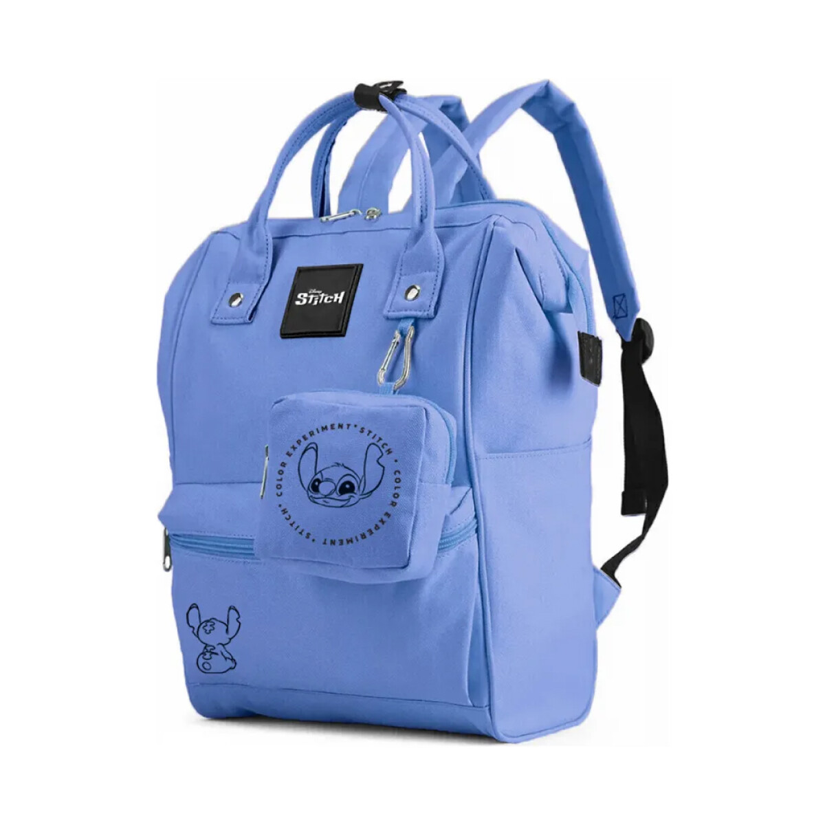 Mochila Stitch Rectangular - Azul 