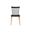 Silla Lizzy Lumax de comedor resistente Negro