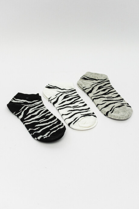 Medias Ankle Sima, Pack X 3 Color Unico