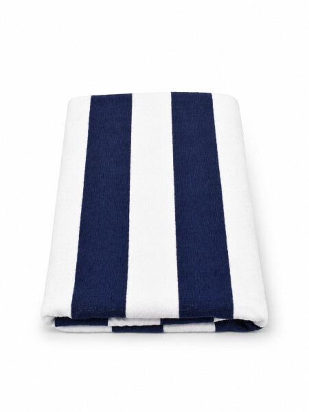 TOALLA IBIZA RAYAS AZUL.