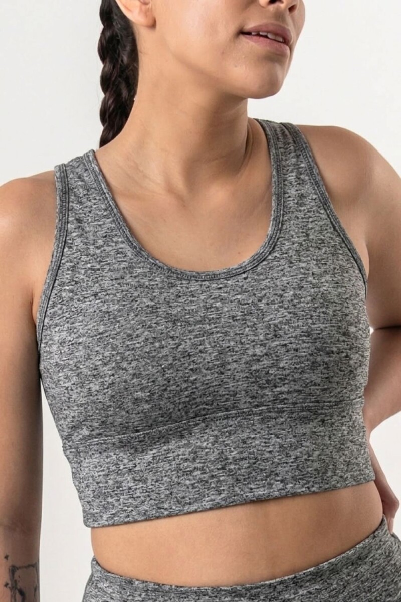 Top deportivo Naomi - Gris Melange 