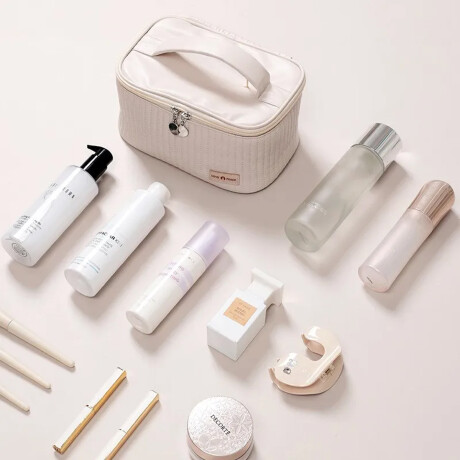 Neceser texturado maletin Blanco