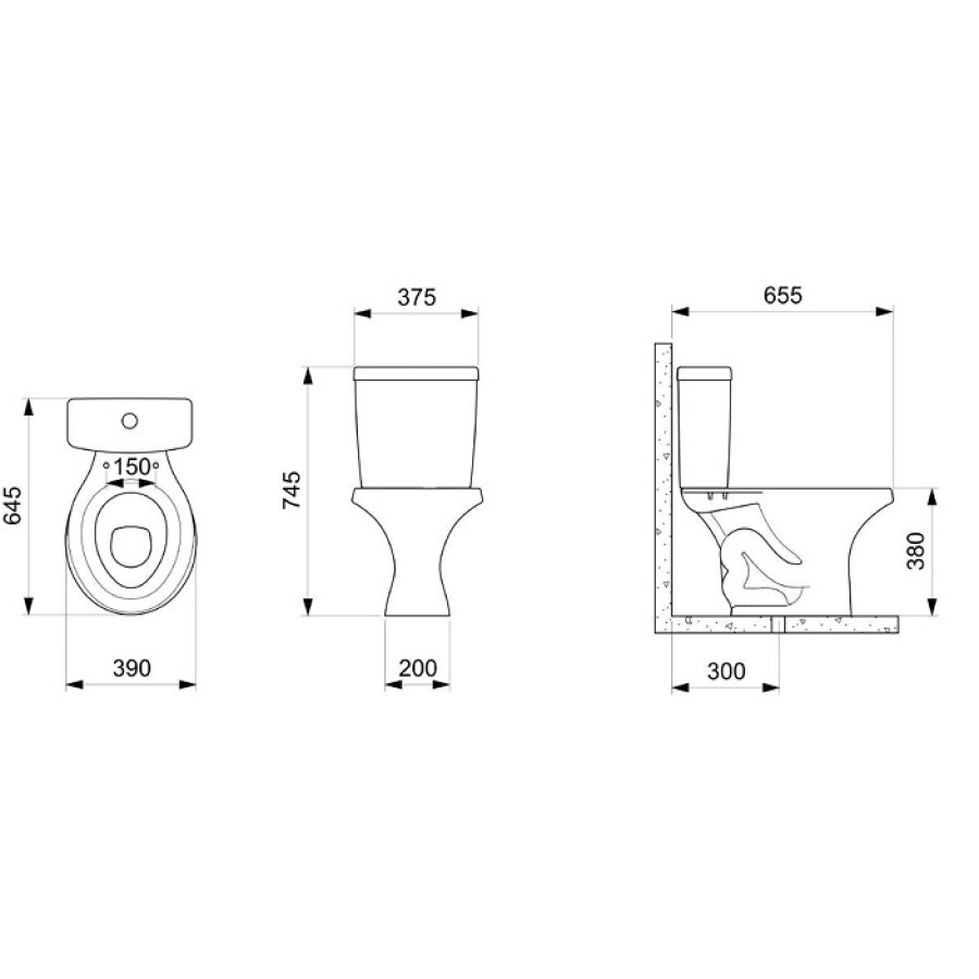 Kit Inodoro largo Zip Kit Inodoro largo Zip