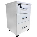 Cajonera con llave 3 Cajones Blanco