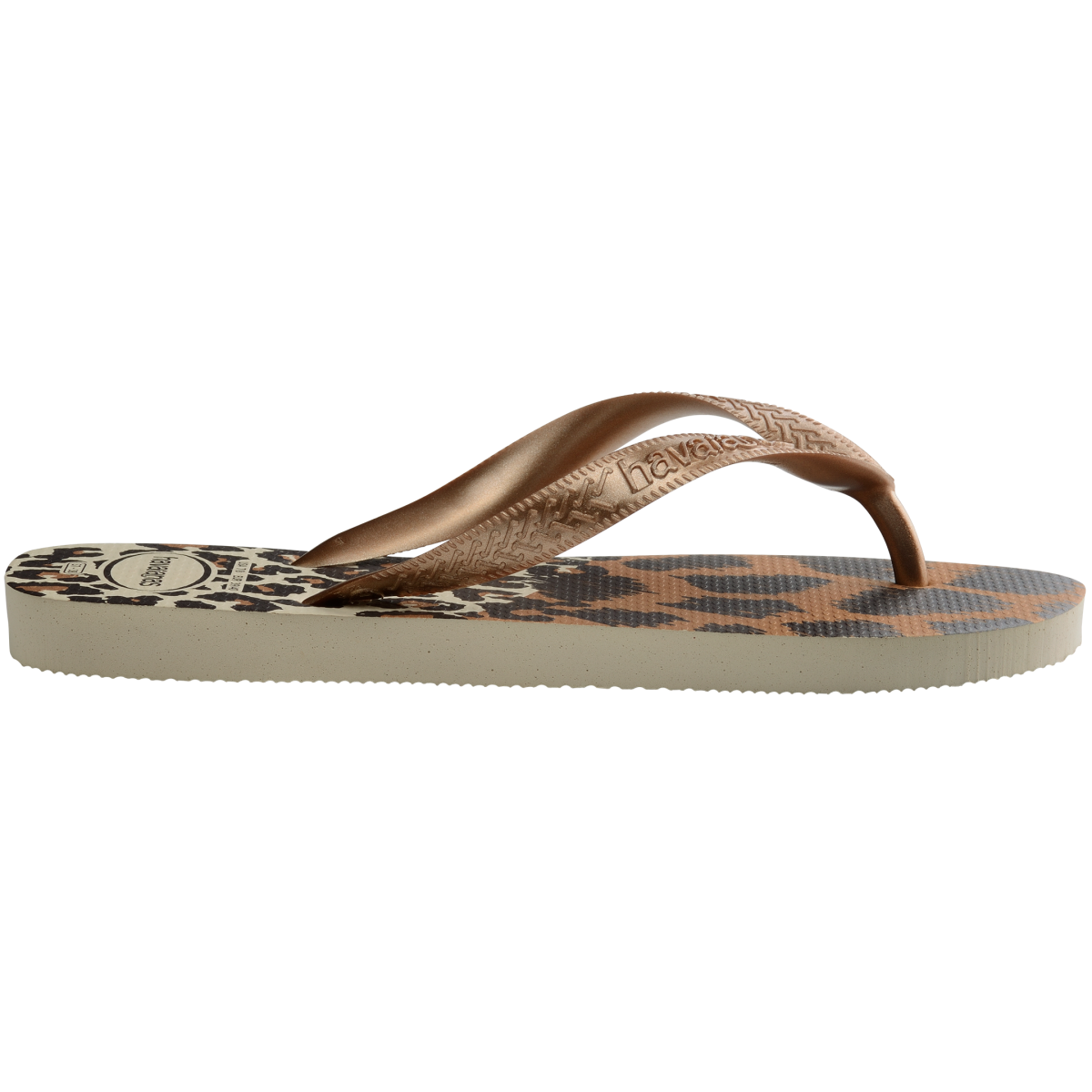 Sandalia de Mujer Havaianas Top Animals Havaianas - Beige - Rosado 