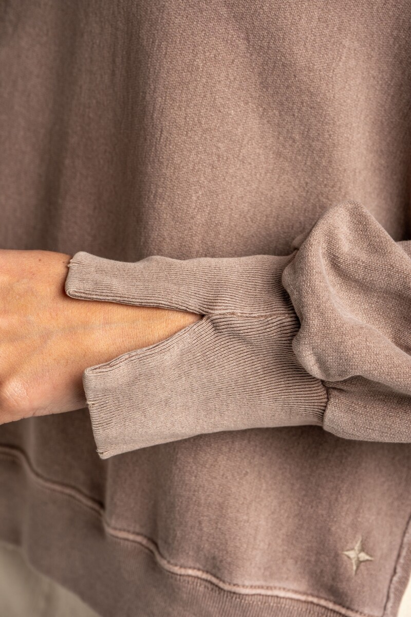 Sweater Lavado Rosa Viejo