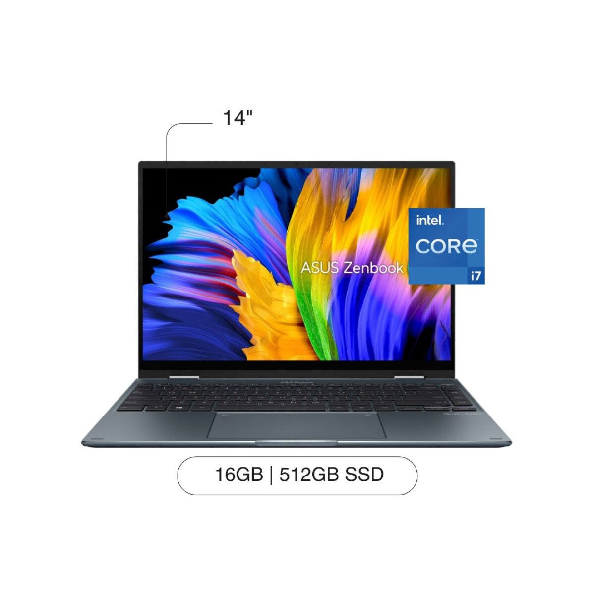 Notebook ASUS Zenbook UP3404VA-KN073W 14' OLED 512GB / 16GB RAM I7 W11 