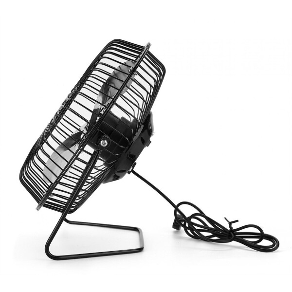 Mini Ventilador Usb De Metal Ideal: Oficina Hogar Escritorio variante color NEGRO