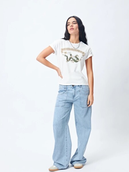 T-SHIRT P.CAKE DRAMA BLANCO