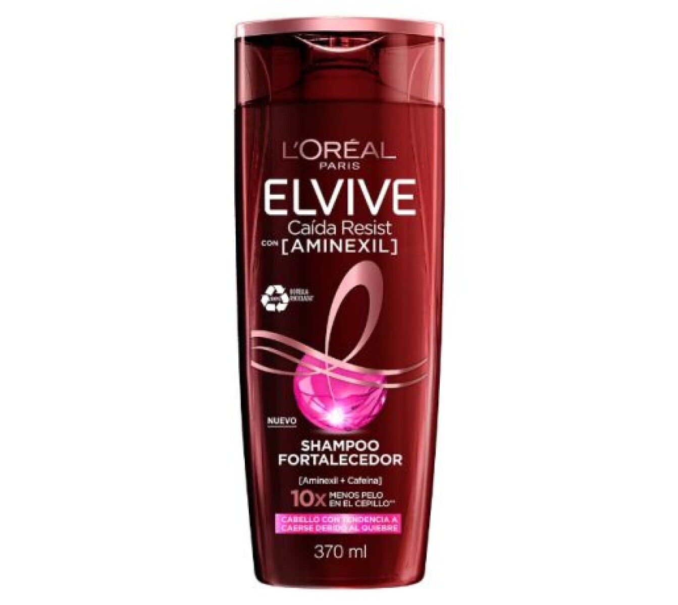 Elvive Resist Shampoo con Aminexil 370ml – Prevención de la Caída y Cabello Fuerte