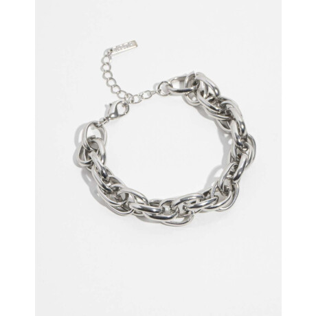 Pulseras Flexibles Metal Plateado Rodio