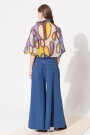 JEANS WIDE AIR BLUE Azul