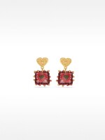 Pendientes Corazones - Plata De Ley 925 rosa