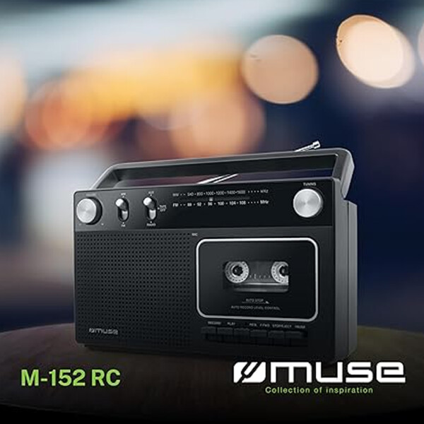 Radio Grabador Portátil M 152rc Am Fm Cassette Pilas RADIO GRABADOR MUSE M 152RC