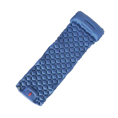 Colchoneta inflable ultra liviana Azul