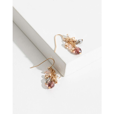 Aros Con Beads Dorado