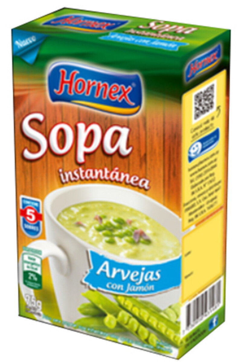 SOPA HORNEX 5U X 15G ARVEJA C/JAMON 