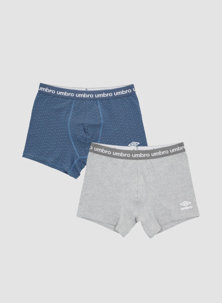 Boxer umbro pack x 2 alg/lyc Azul piedra