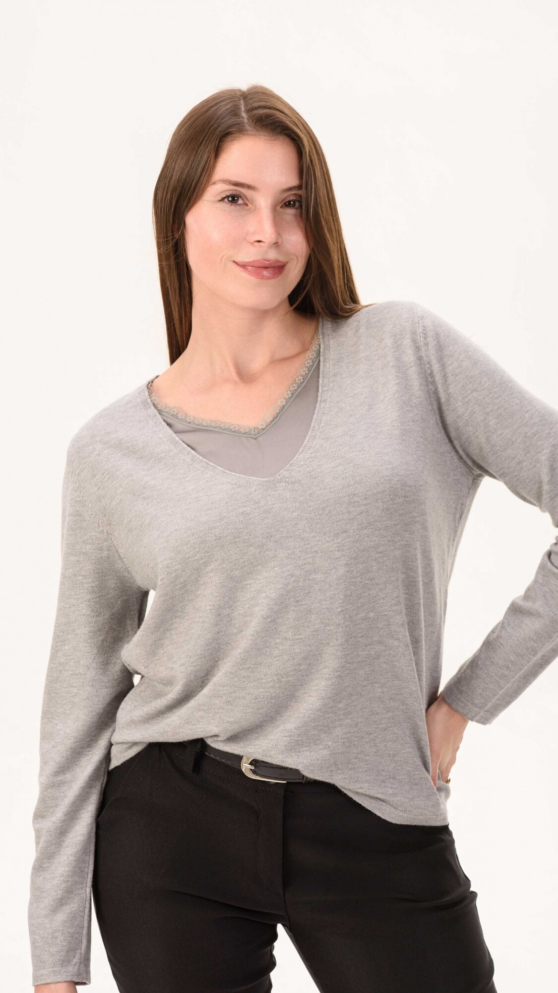 sweater licata gris
