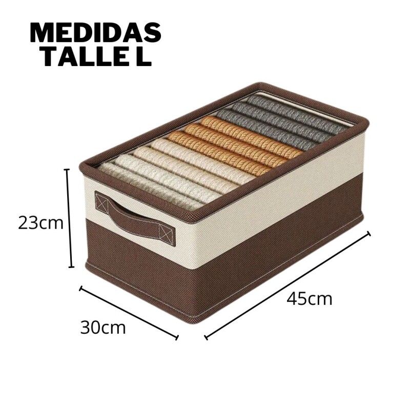 Caja Organizadora Ropa Plegable Pantalón Remeras Talle L