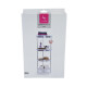 Estantería esquinero 4 estantes alu/plas 32x25x82cm BLANCO