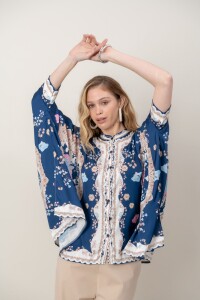 CAMISA MANDALA Azul
