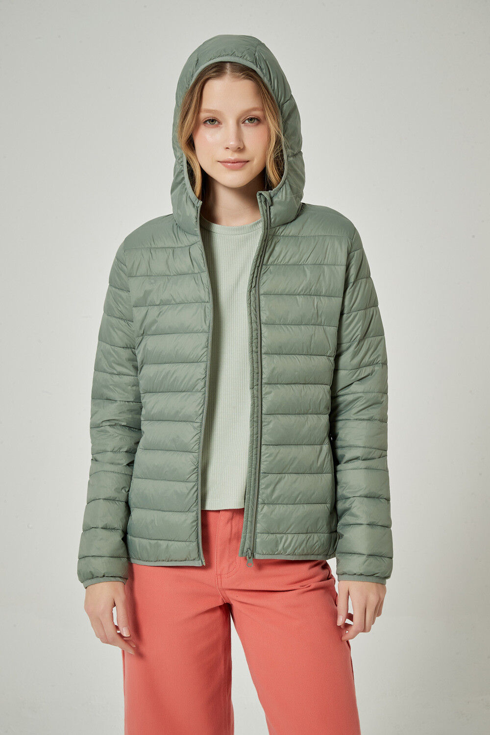 Campera Lenox Verde Grisaceo