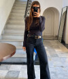 Wideleg Niut Black