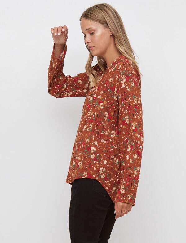 Blusa Floral TOSTADO/MULTI