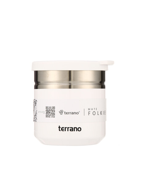 Mate Folkie Metalizado Blanco