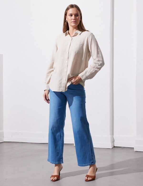 Camisa Lino BEIGE