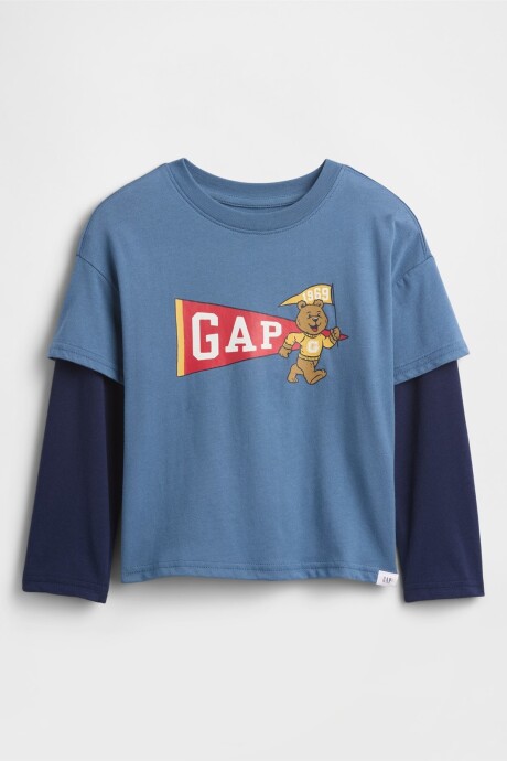 Remera Gráfico Toddler Niño Cornflower829