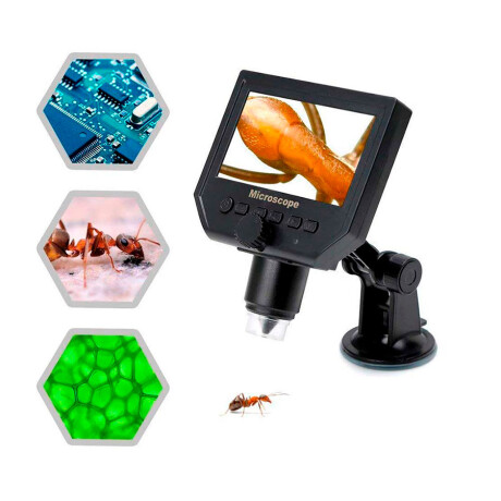 Microscopio Digital Inalámbrico 1-600X Pantalla Led 001