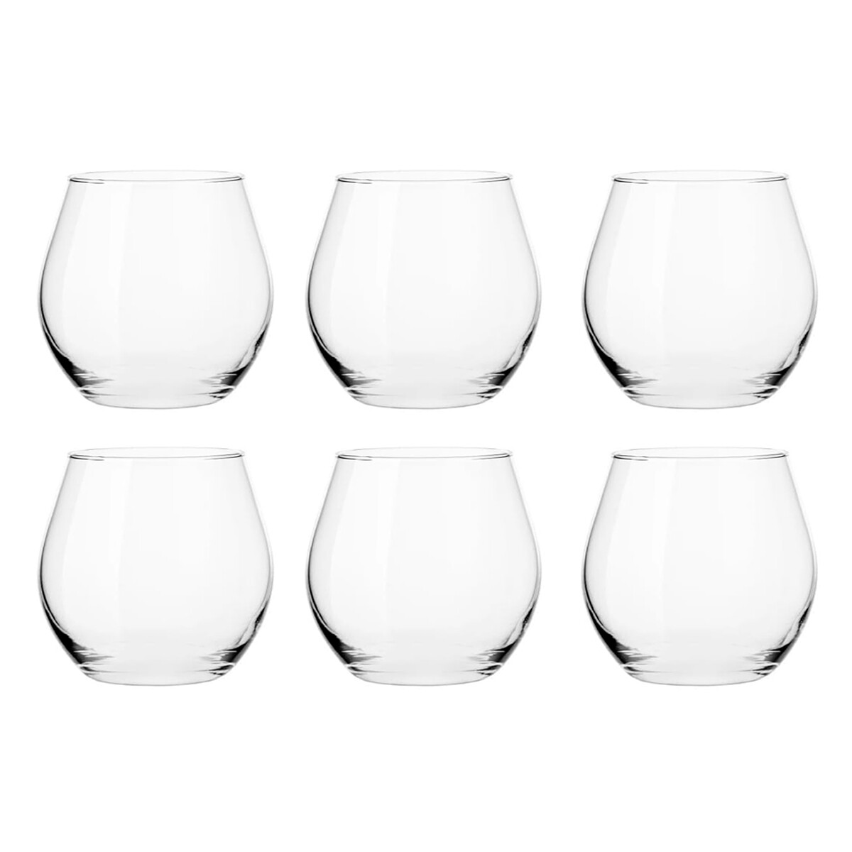 Set x6 vasos de vino 475ml - TRANSPARENTE 