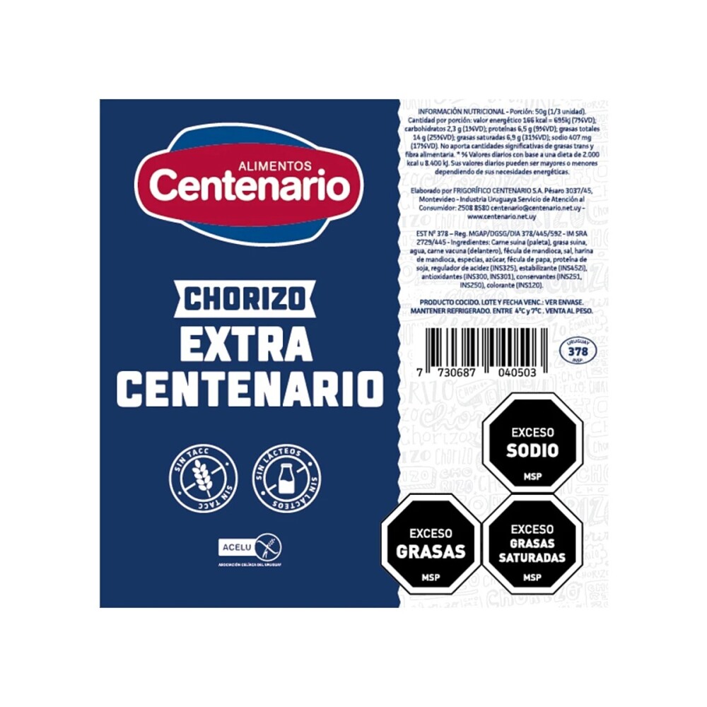 Pack 3 Chorizo Extra Centenario Pack 3 Chorizo Extra Centenario